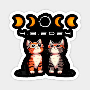 Solar Eclipse 2024 Cats ing Solar Eclipse Magnet