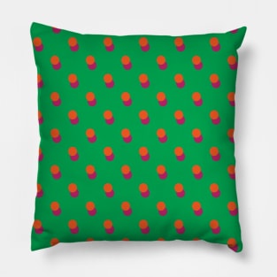 Red Polka Dots Pattern Pillow