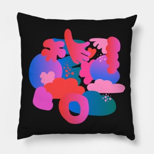 Abstract jumble Pillow