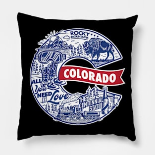 Classic Colorado Blues Pillow
