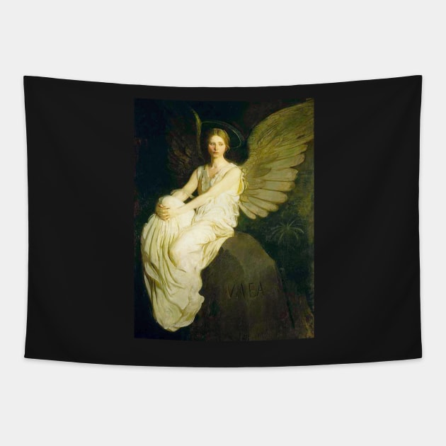 Guardian Angel Waits 111 Tapestry by hispanicworld