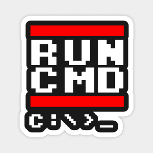 Nerd & Geek Design - RUN CMD Old Dos Operating System Retro N3RD2 Magnet