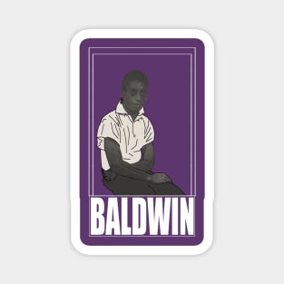 James Baldwin Portrait Magnet