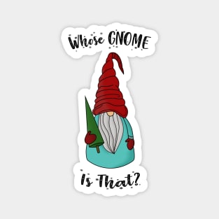 Christmas funny gnome Magnet