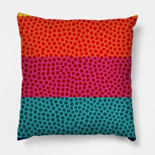 Summer digital spots and stripes Pillow