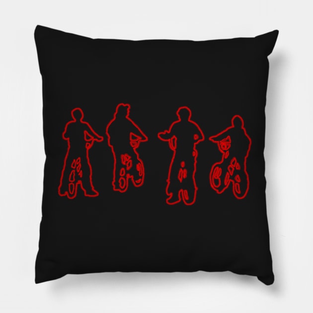 Minimal Red Stranger Things Pillow by alened