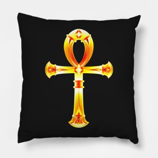 Burning Ankh Pillow