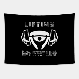 lifting my best life, fitness work Tapestry