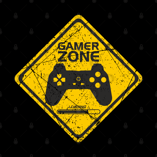 Gamer Zone Sign by Mandra