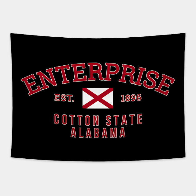 Enterprise Alabama USA Tapestry by urban-wild-prints