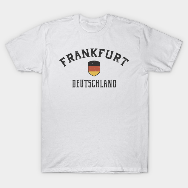 blauwe vinvis aan de andere kant, ochtendgloren Frankfurt Deutschland Germany - Frankfurt - T-Shirt | TeePublic