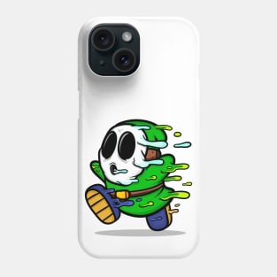 mask green dwarfs run Phone Case