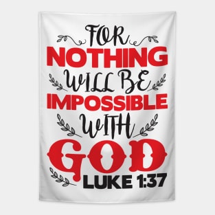 Luke 1:37 Tapestry