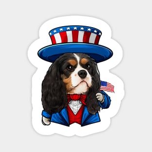 Fourth of July Cavalier King Charles Spaniel Magnet