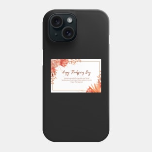 Happy Thanksgiving Card - 15 Phone Case