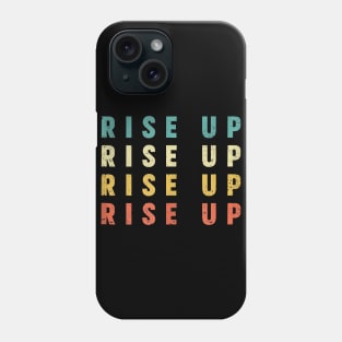 Rise Up Stop Human Trafficking Men Women Retro Vintage Style Tank Top Phone Case