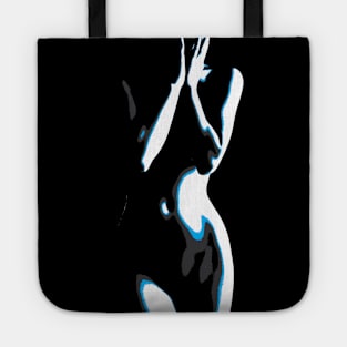 woman silhouette art Tote