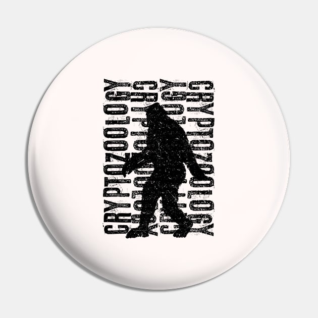 Bigfoot Sasquatch Silhouette Cryptozoology Pin by Tesszero