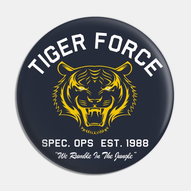 Tiger Force Outline Pin by PopCultureShirts