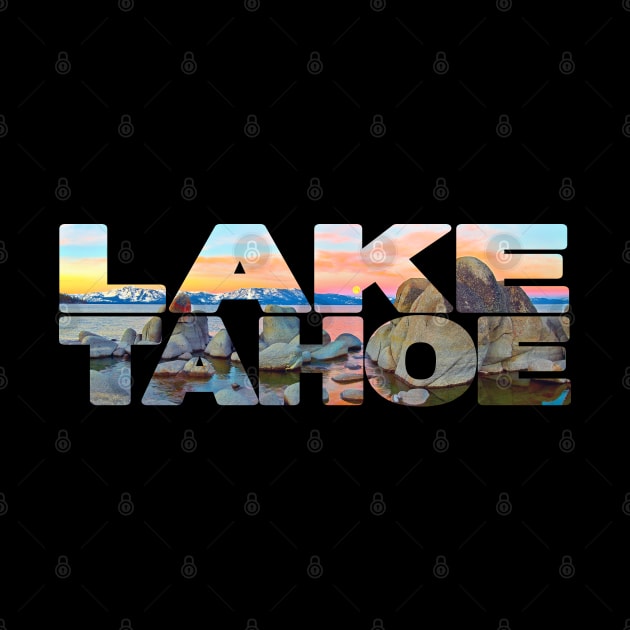 LAKE TAHOE - California/Nevada USA Sunset by TouristMerch