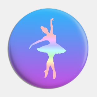 Ombre Ballet Dancer Pin