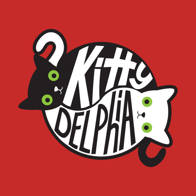 Kittydelphia Yin Yang Cats (Color) by oliveandrye