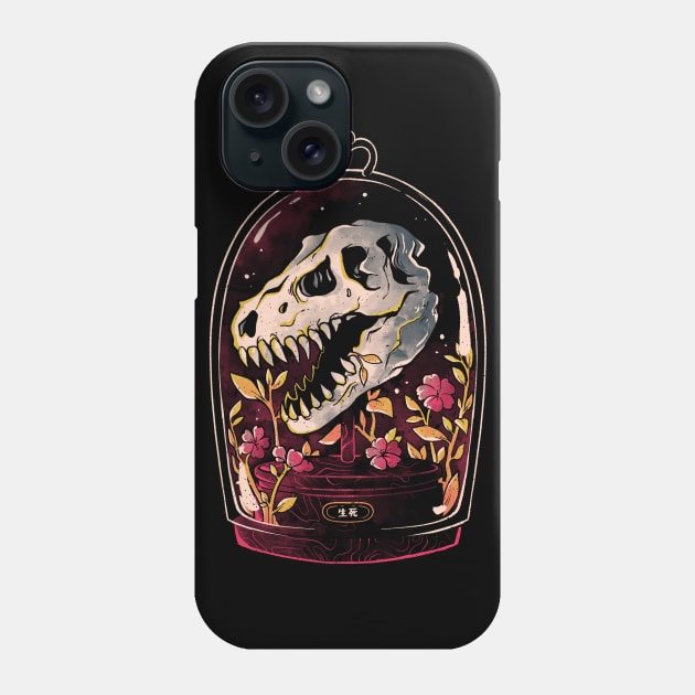 Dino Relic - Cute Flowers Skull Gift Phone Case by eduely