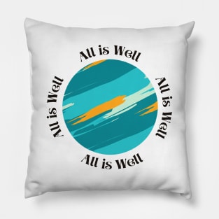 All is well | Wellbeing t-shirt Pillow