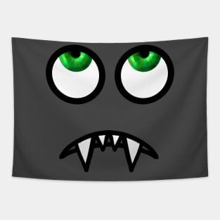 Over It Monster Face Tapestry