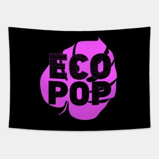 ecopop pattern in floral design logo Tapestry