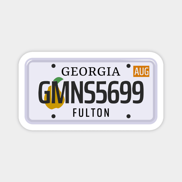 Georgia License Plate Magnet by kani