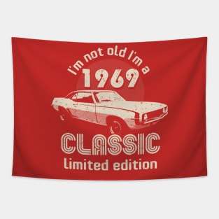 I'm Not Old I'm A Classic 1969 Vintage Birthday Tapestry