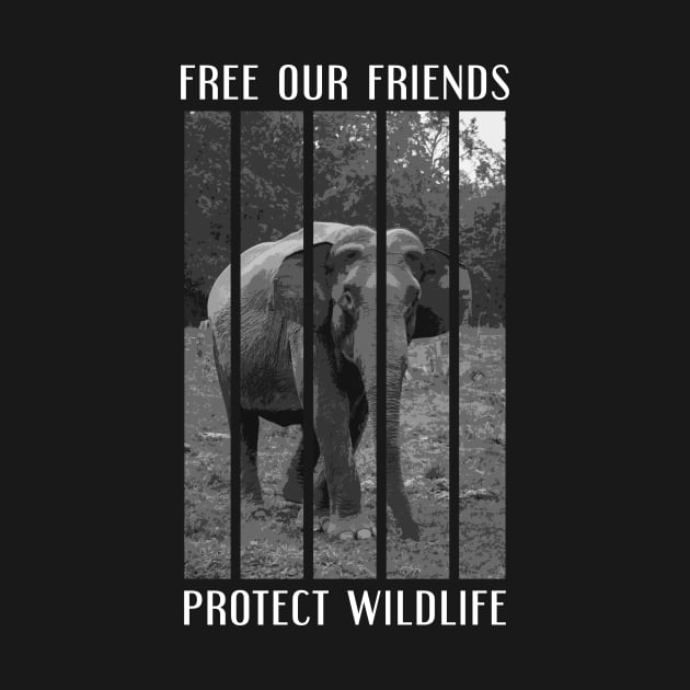 free our friends - elephants by Protect friends