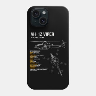 AH-1Z Viper Helicopter Phone Case