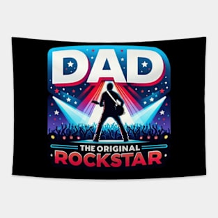 Dad The Original Rockstar Tapestry