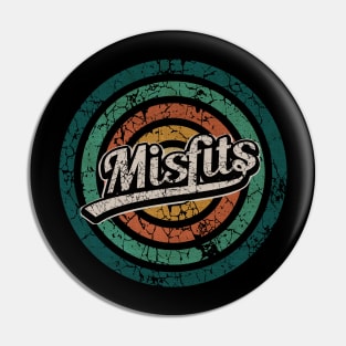 Misfits // Retro Circle Crack Vintage Pin