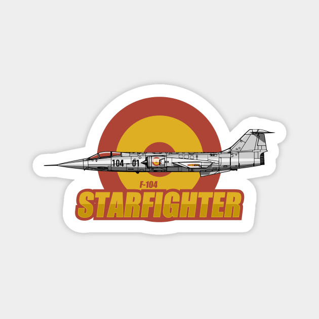 Spanish F-104 Starfighter Magnet by Tailgunnerstudios