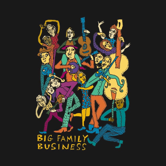 Big Family Business by sambartlettart