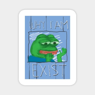 sad pepe meme Magnet