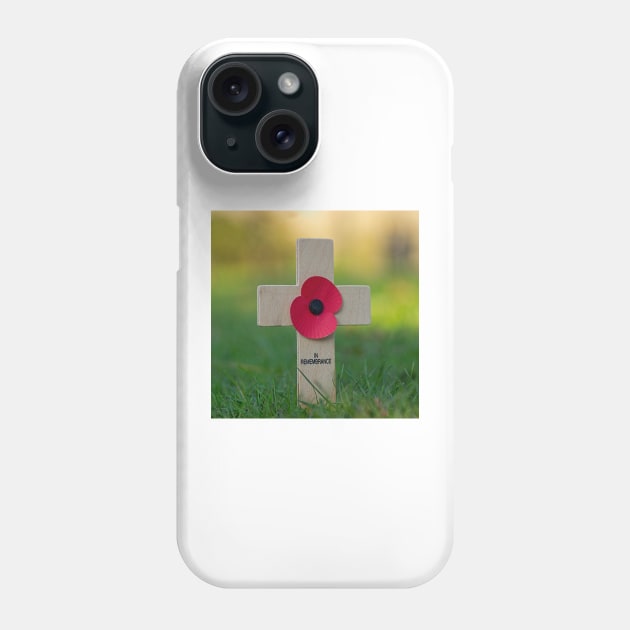 Cross of remembrance Phone Case by millroadgirl