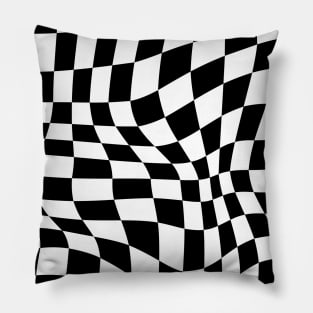 Newcastle Distorted Checkered Pattern Pillow