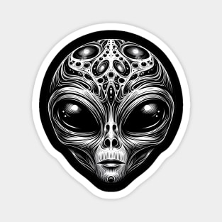 Mystic Alien Visage Magnet