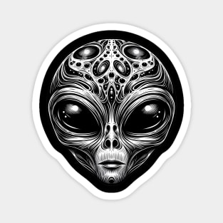 Mystic Alien Visage Magnet