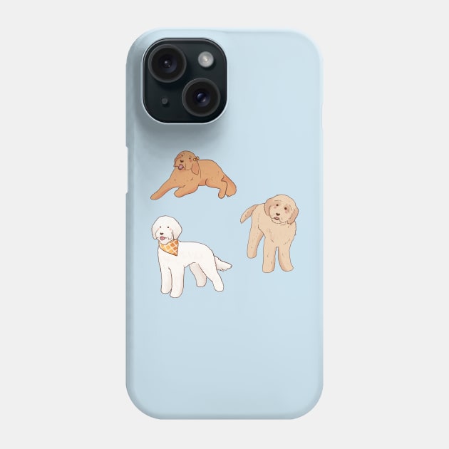 Golden Doodle illustration pack Phone Case by Mayarart