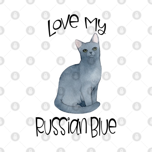 Love my Russian blue cat by artsytee