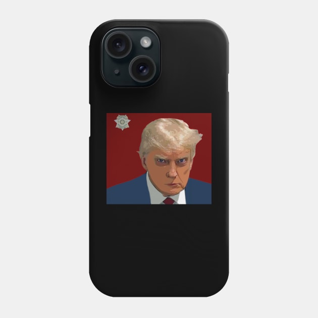 trump mugshot Phone Case by oryan80