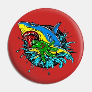 Shark Ukraine Pin