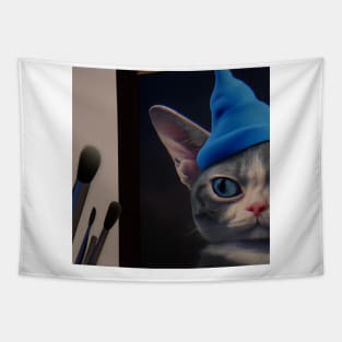 Smurf Cat's Midnight Meows Tapestry