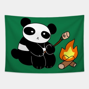Campfire Panda Tapestry