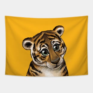 Little Amur tiger Tapestry